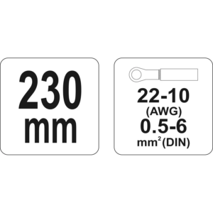 YATO konektor-krimpelő fogó 0,5-6 mm2 – YT-2296