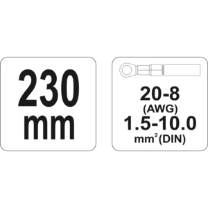 YATO konektor-krimpelő fogó 1,5-10mm2 – YT-2297