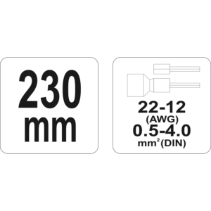 YATO konektor-krimpelő fogó 0,5-4mmm2 – YT-2299