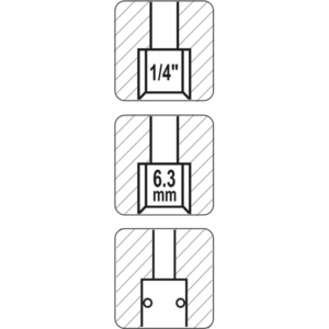 YATO gyorscsatlakozó aljzat, belső menetes, 1/4" – YT-2393