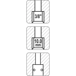 YATO gyorscsatlakozó aljzat, belső menetes, 3/8" – YT-2394