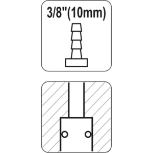 YATO tömlős gyorscsatlakozó-aljzat 10 mm – YT-2397