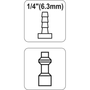 YATO csatlakozóaljzat d tömlőhö-val 6 mm – YT-2405