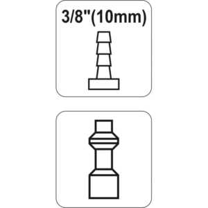 YATO csatlakozóaljzat d tömlőhö-val 8 mm – YT-2406