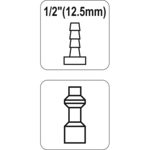 YATO csatlakozóaljzat d tömlőhö-val 1/2 (12,5 mm) – YT-2407