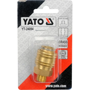 YATO sárgaréés gyorscsatlakozó külső menettel g1/4 – YT-24094