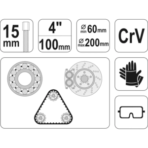 YATO háromkarú lehú-való csapágyakhoz 100 mm – YT-2512