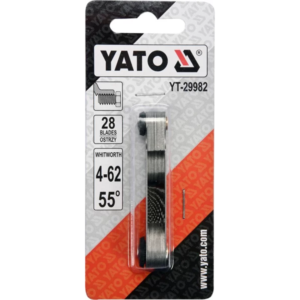YATO Whitworth menetemelkedés-mérő / menetfésű – YT-29982