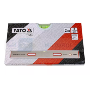 YATO kőműves léc 2.0 m 2 libella 2 fogantyú – YT-3077