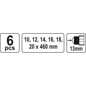 YATO fa csigafúrókészlet 6 db 10-20 mm – YT-3299