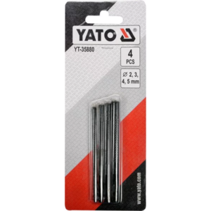 YATO csőlyukasztók 4 db. rozm: 2-3-4 db-5 mm – YT-35880