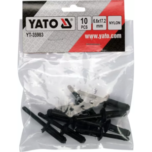 YATO műanyag szegecsek 6,6 × 17.2 mm 10 db – YT-35983
