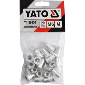 YATO alumínium szegecsanyák m6, 20 db – YT-36454