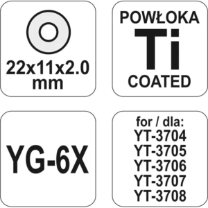 YATO vágókorong ymienne 22 × 11 × 2 mm – YT-3714