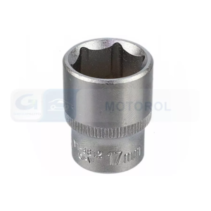 YATO dugókulcs 17 mm 3/8 6 lapú cv rövid – YT-3812