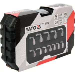 YATO nyitott csuklós csillagkulcsok 12 db – YT-38550