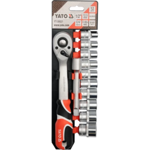 YATO dugókulcskészlet tartozékokkal 1/2, 12 db – YT-38821