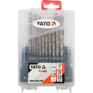 YATO co-HSS fémfúrókészlet 19 db – YT-41604