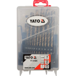 YATO co-HSS fémfúrókészlet 25 db – YT-41605