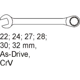 YATO fiókbetét kulcsok villás-csillag 6 db. – YT-5532