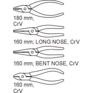 YATO fiókbetét fogók 4 db. – YT-5534