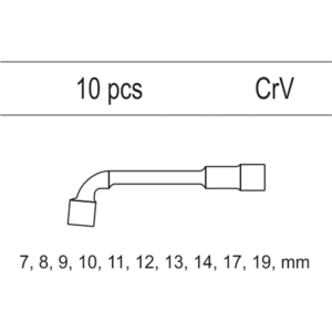 YATO fiókbetét kulcsok cső 10 db. – YT-55456