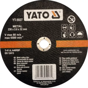 YATO fémvágó korong 230 × 2,0 mmx22 – YT-5927
