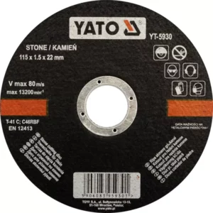 YATO kővágó korong 115 × 1,5 mmx22 – YT-5930