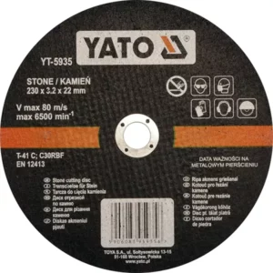 YATO kővágó korong 230 × 3,2 mmx22 – YT-5935