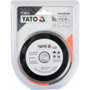 YATO folyamatos élű gyémánt vágókorong, 115 mm – YT-6012