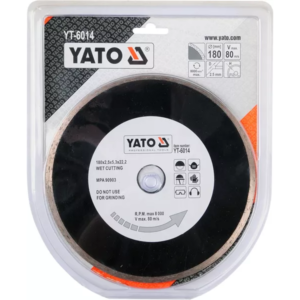 YATO folyamatos élű gyémánt vágókorong, 180 mm – YT-6014