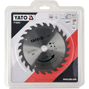 YATO tCT fa fűrészlap 160 × 24 mm t × 20 mm – YT-60551