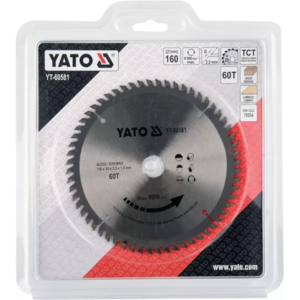 YATO keményfémlapkás fa fűrészlap 160 × 60 mm t × 20 mm – YT-60581