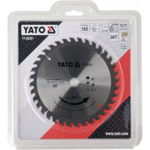 YATO tCT fa fűrészlap 165 × 36 mm t × 16 mm – YT-60591