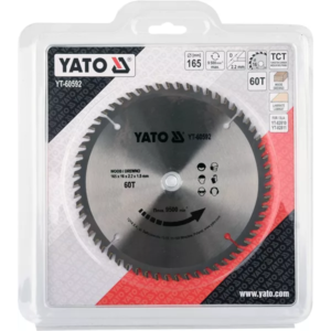 YATO tCT fa fűrészlap 165 × 60 mm t × 16 mm – YT-60592
