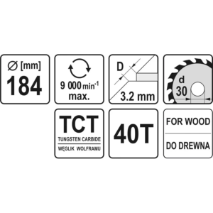 YATO körfűrészlap 184 × 40 mm t × 30 mm – YT-6061