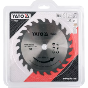 YATO tCT fa fűrészlap 185 × 24 mm t × 20 mm – YT-60621