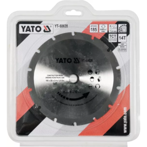 YATO korong 185/14t 20 mm fa és szögekkel – YT-60628
