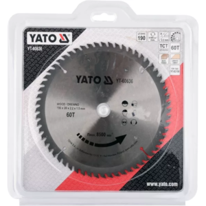 YATO tCT fa fűrészlap 190 × 60 mm t × 20 mm – YT-60636