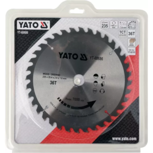 YATO keményfémlapkás fa fűrészlap 235 × 36 mm t × 25,4 mm – YT-60686