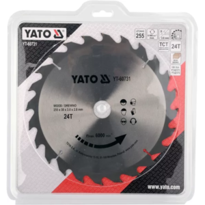 YATO tCT fa fűrészlap 255 × 24 mm t × 30 mm – YT-60731