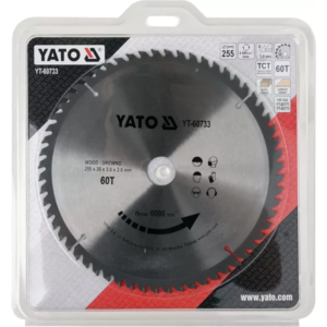 YATO keményfémlapkás fa fűrészlap 255 × 60 mm t × 30 mm – YT-60733