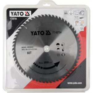 YATO keményfémlapkás fa fűrészlap 305 × 60 mm t × 30 mm – YT-60784