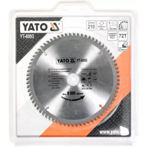 YATO alumíniumfűrészlap 210 × 72 mm t × 30 mm – YT-6093