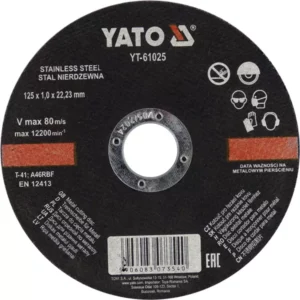 YATO rozsdamentesacévágókorong 125 × 1,0 mmx22,2 – YT-61025