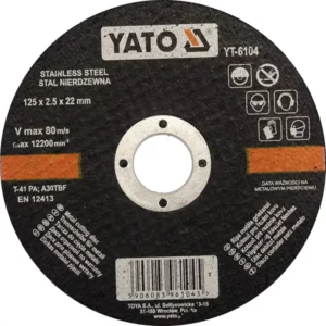 YATO korong részére vágó és rozsdamentes acél 125 × 2,5 mm – YT-6104