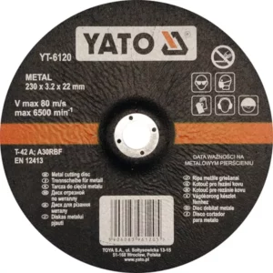 YATO domború fémvágókorong 230 × 3,2 mm – YT-6120
