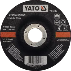YATO domború kőcsiszolókorong 115 × 6,0 mm – YT-6132