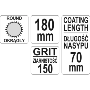 YATO reszelő gyémánt tűreszelő kerek 5 × 180 mm × 70 mmm – YT-6154