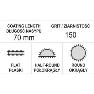 YATO gyémánt tűreszelőkészlet 5 × 180 mmx70 mm – YT-6155